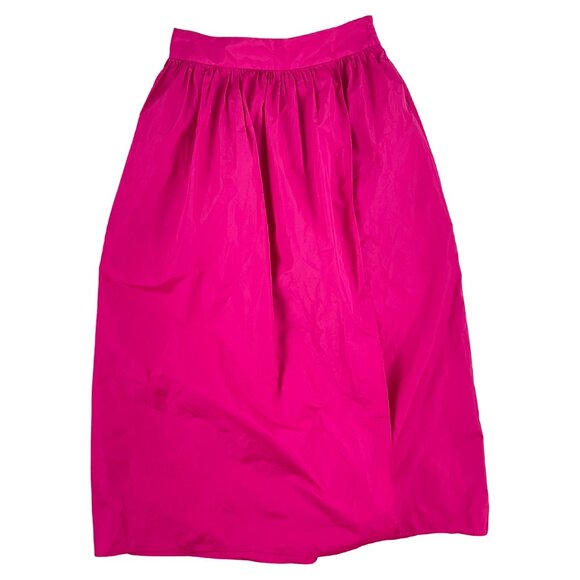 NWT ZARA Fuchsia Long Slit Balloon Pleated Ruffle Skirt Barbie-core 8255/180 Sm - Picture 1 of 4